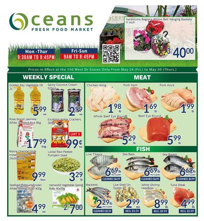 Oceans Fresh Food Market (West Dr., Brampton) Flyer May 24 to 30