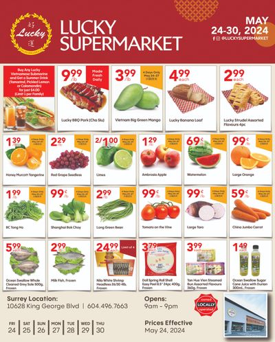 Lucky Supermarket (Surrey) Flyer May 24 to 30