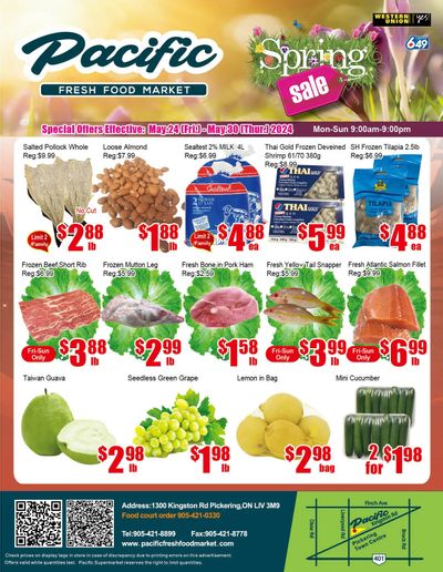 Pacific Fresh Food Market (Pickering) Flyer May 24 to 30