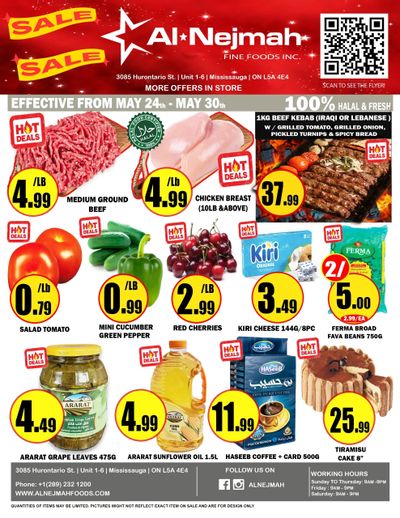 Alnejmah Fine Foods Inc. Flyer May 24 to 30