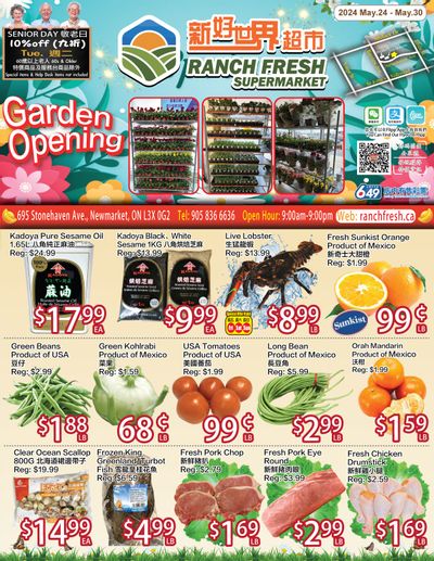 Ranch Fresh Supermarket Flyer May 24 to 30