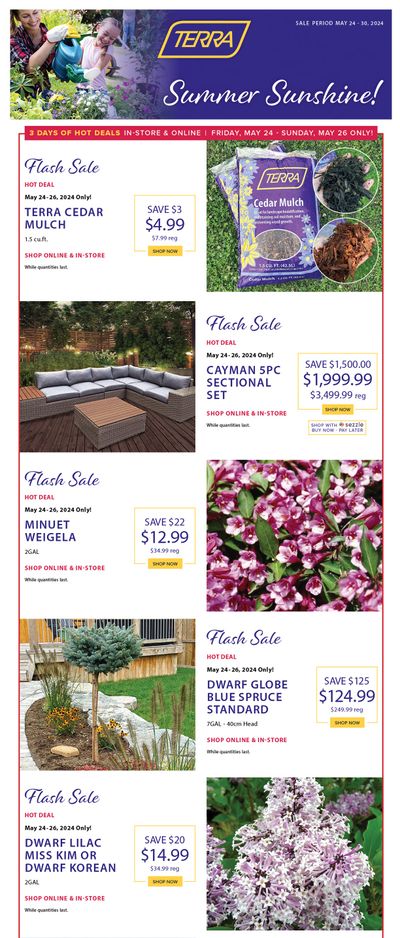 Terra Greenhouses Flyer May 24 to 30