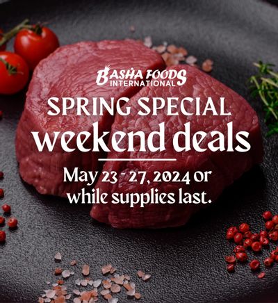 Basha Foods International Weekend Deals Flyer May 23 to 27