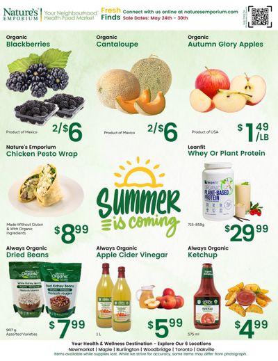 Nature's Emporium Weekly Flyer May 24 to 30