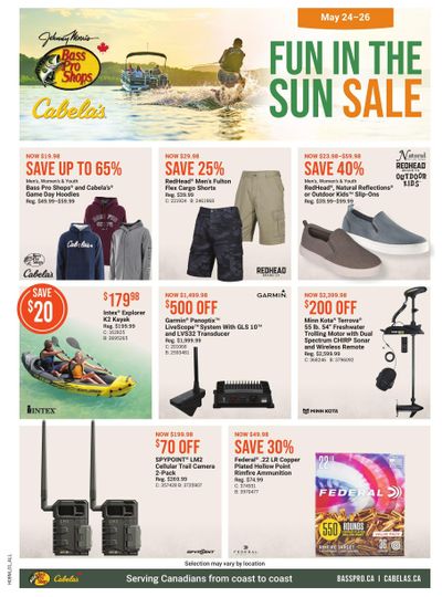 Bass Pro Shops Flyer May 24 to 26