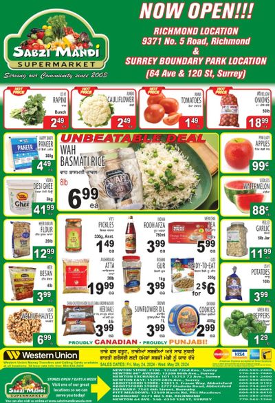 Sabzi Mandi Supermarket Flyer May 24 to 29