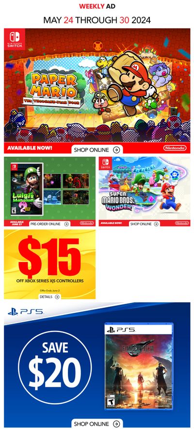 GameStop Flyer May 24 to 30