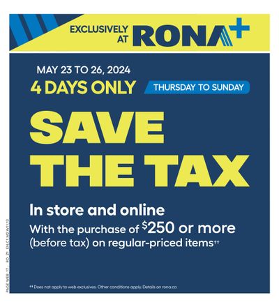 Rona+ (West) Flyer May 23 to 29