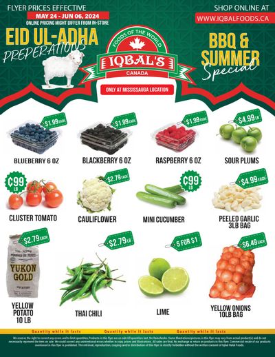 Iqbal Foods (Mississauga) Flyer May 24 to June 6