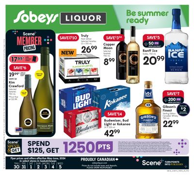 Sobeys (SK) Liquor Flyer May 30 to June 5