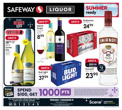 Safeway (BC) Liquor Flyer May 30 to June 5