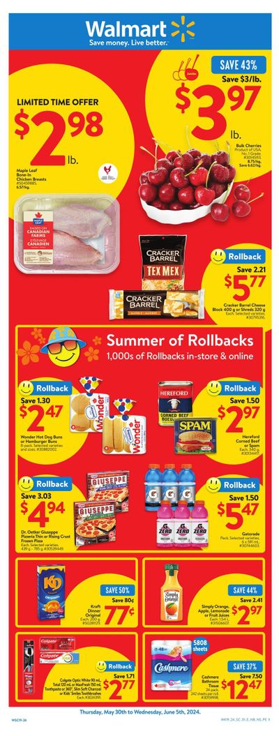 Walmart (Atlantic) Flyer May 30 to June 5