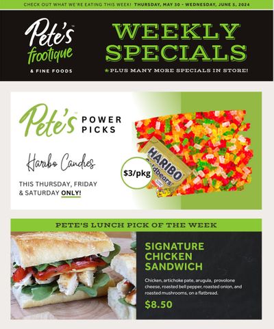 Pete's Fine Foods Flyer May 30 to June 5