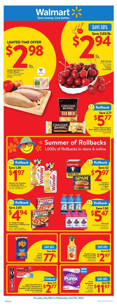 Walmart (West) Flyer May 30 to June 5