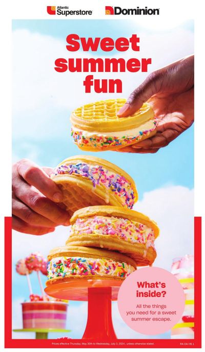 Atlantic Superstore Sweet Summer Fun Flyer May 30 to July 3