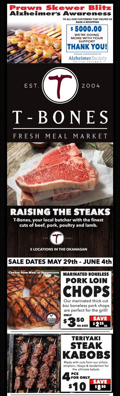 T-Bone's Flyer May 29 to June 4