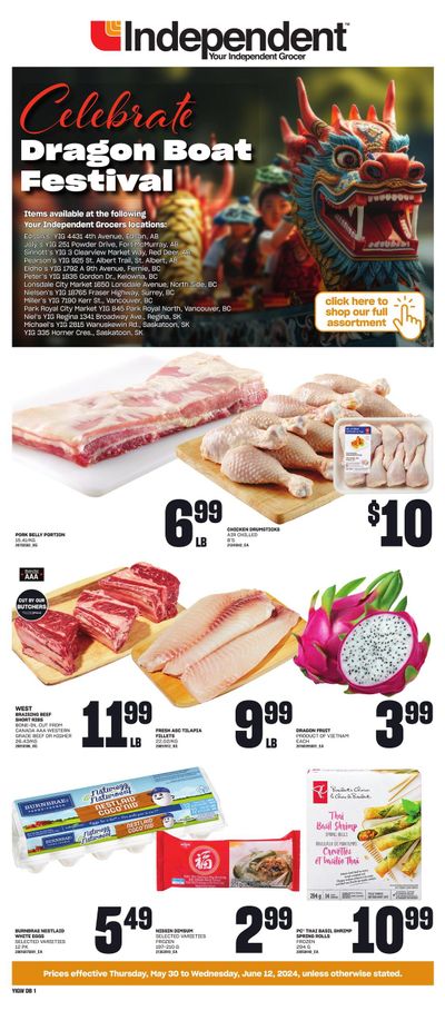 Independent Grocer (West) Dragon Boat Flyer May 30 to June 12