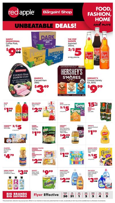 The Bargain Shop & Red Apple Stores Flyer May 30 to June 5