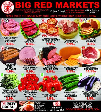Big Red Markets Flyer May 30 to June 5
