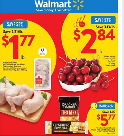 Walmart Canada Flyer Deals May 30th – June 5th: Maple Leaf Chicken Leg Quarters $1.77/lb + More