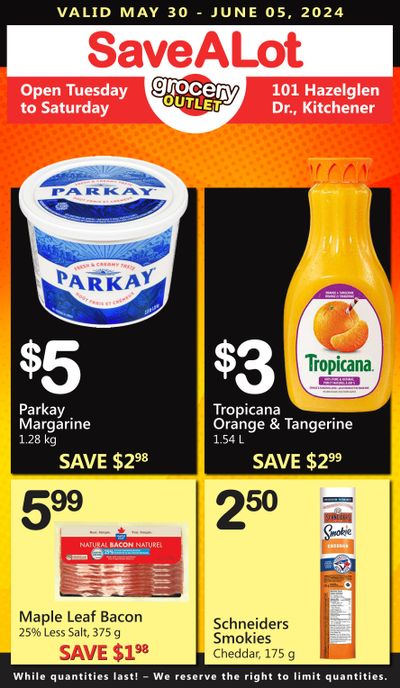 SaveALot Grocery Outlet Flyer May 30 to June 5