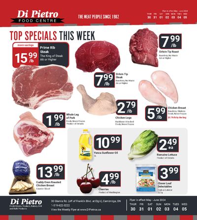 Di Pietro Food Centre Flyer May 30 to June 5