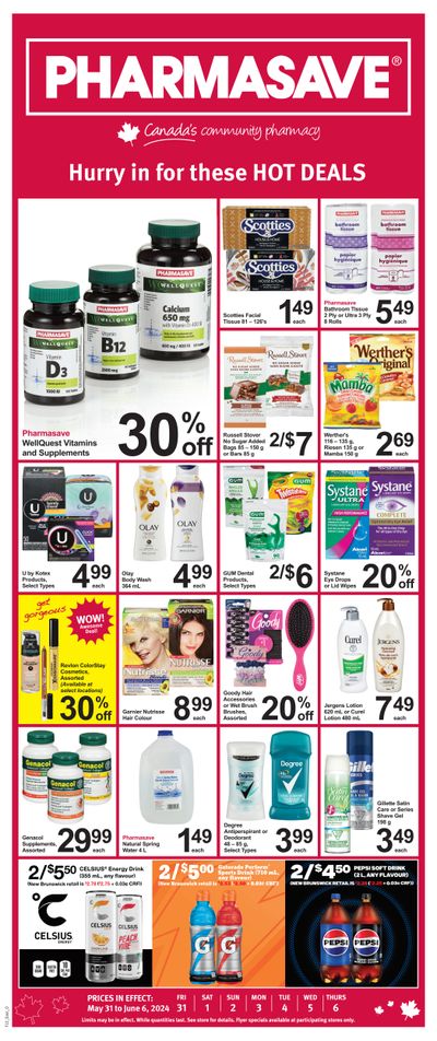 Pharmasave (ON) Flyer May 31 to June 6