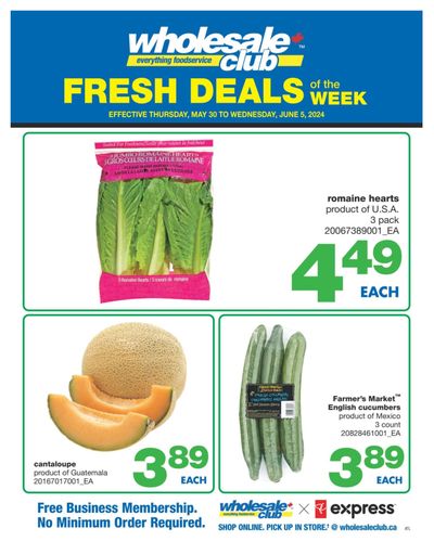 Wholesale Club (Atlantic) Fresh Deals of the Week Flyer May 30 to June 5