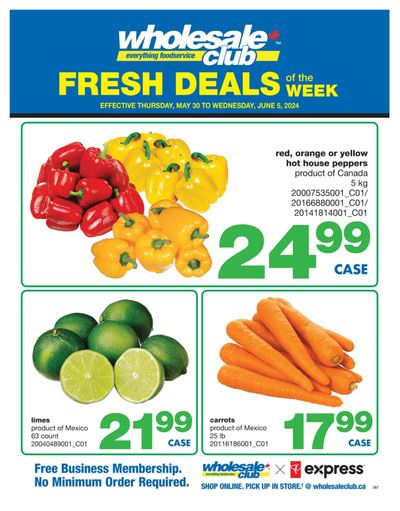 Wholesale Club (ON) Fresh Deals of the Week Flyer May 30 to June 5