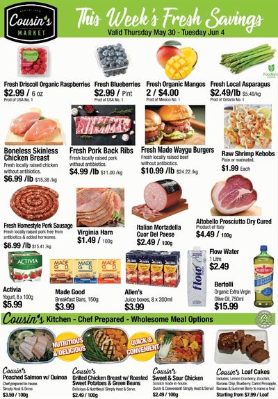 Cousin's Market Flyer May 30 to June 4