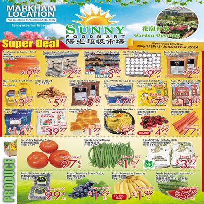 Sunny Foodmart (Markham) Flyer May 31 to June 6