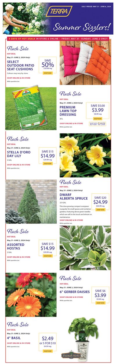 Terra Greenhouses Flyer May 31 to June 6