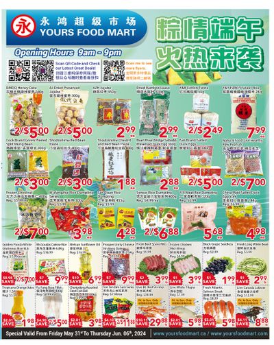 Yours Food Mart Flyer May 31 to June 6