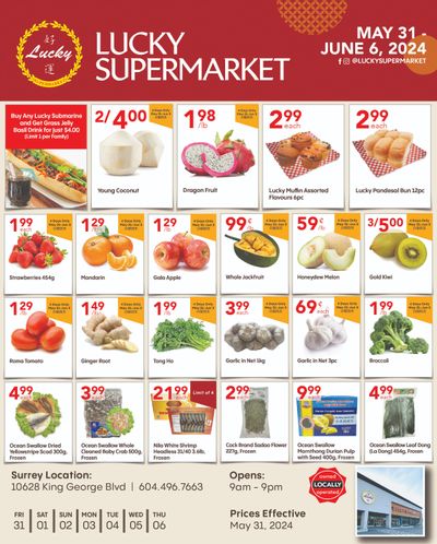 Lucky Supermarket (Surrey) Flyer May 31 to June 6