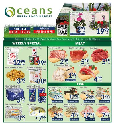 Oceans Fresh Food Market (West Dr., Brampton) Flyer May 31 to June 6