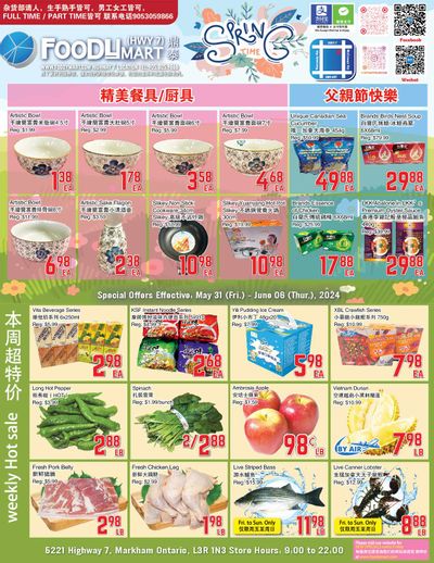 FoodyMart (HWY7) Flyer May 31 to June 6