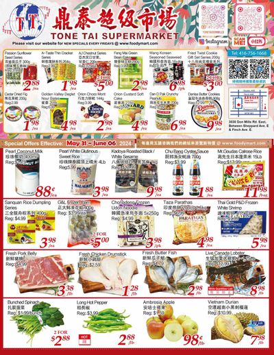 Tone Tai Supermarket Flyer May 31 to June 6