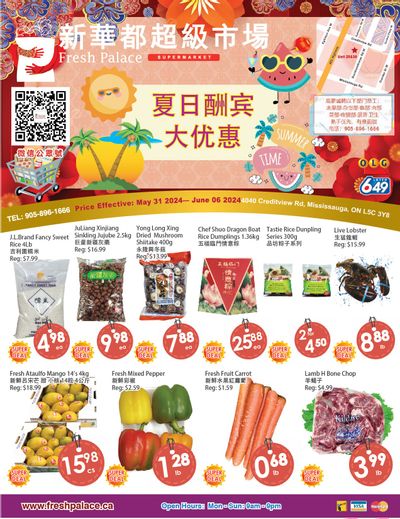 Fresh Palace Supermarket Flyer May 31 to June 6