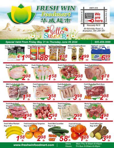 Fresh Win Foodmart Flyer May 31 to June 6