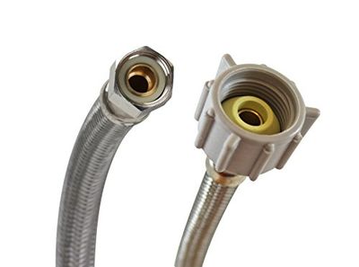 Fluidmaster B1T12 Toilet Connector, Braided Stainless Steel-3/8-Inch Female Compression Thread X 7/8-Inch Female Ballcock Thread, 12-Inch Length $3.69 (Reg $8.48)