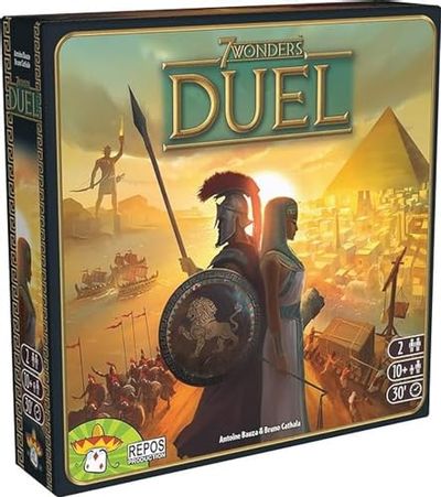 7 Wonders Duel - (English Version) - A board game by Repo from Antoine Bauza $27.94 (Reg $37.12) 7 Wonders Duel - (English Version) - A board game by Repo from Antoine Bauza $27.94 (Reg $37.12)