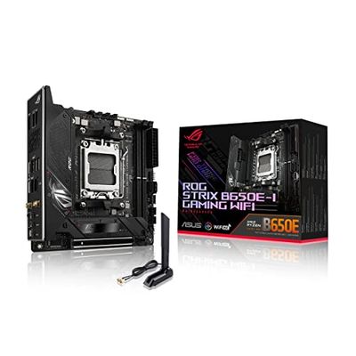 ASUS ROG Strix B650E-I Gaming WiFi 6E Socket AM5 Ryzen 7000 Mini-ITX Gaming Motherboard (PCIe 5.0,DDR5,10 + 2power Stages,2xM.2 Slots,USB 3.2 Gen 2x2 Type-C,WiFi 6E) $399.99 (Reg $429.00)