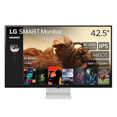 LG Smart Display 43SQ700S, 43" 4K UHD(3840x2160) IPS Slim & Flat Style Stand, webOS Smart Monitor, 10Wx2 Speakers, Magic Remote Support, USB Type-C, AirPlay 2 + Screen Share + Bluetooth (US Model) $499.99 (Reg $649.99)