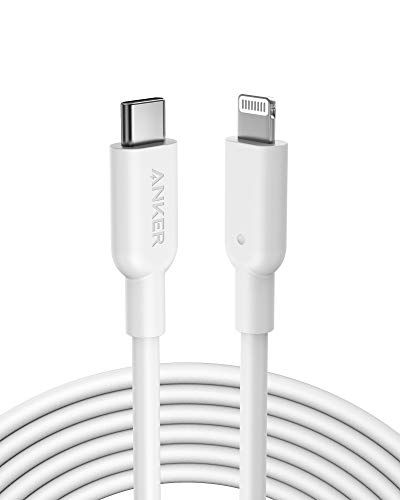Anker USB C to Lightning Cable, Anker 321 USB-C to Lightning Cable (10ft,White), MFi Certified Cable for iPhone 13 Pro 12 Pro Max 12 11 X XS, AirPods Pro, Supports Power Delivery (Charger Not Included)