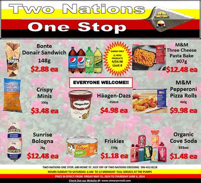 Two Nations One Stop Flyer May 31 to June 6