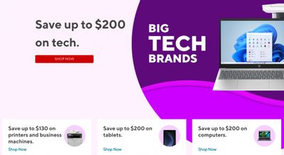 Staples Canada: Save up to $200 on Tech + More