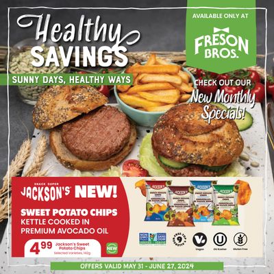Freson Bros. Healthy Savings Flyer May 31 to June 27