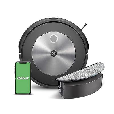iRobot Roomba Combo j5 Robot Vacuum & Mop – Identifies and Avoids Obstacles Like Pet Waste & Cords, Clean by Room with Smart Mapping, Works with Alexa, Ideal for Pet Hair $399.99 (Reg $679.79)