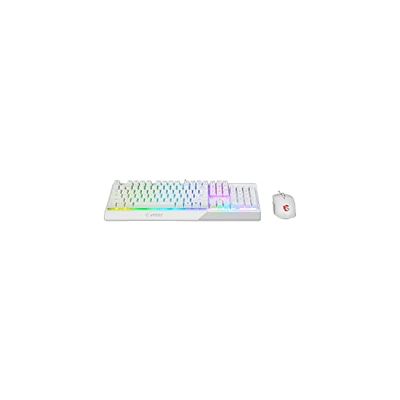 MSI Vigor Backlit RGB Dedicated Hotkeys Anti-Ghosting Mechanical Feel Gaming Keyboard & Gaming Mouse Combo (Vigor GK30 Combo White US) $45.99 (Reg $94.99)