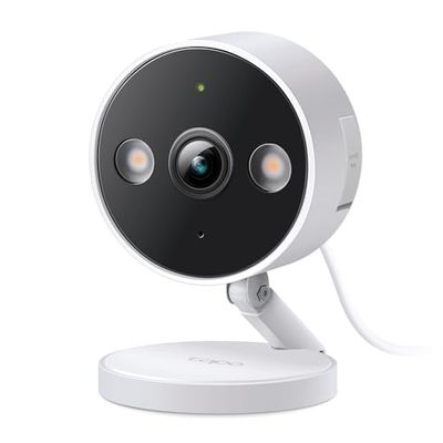 TP-Link Tapo 2K QHD Security Camera, Indoor/Outdoor, 𝟮𝟬𝟮𝟰 𝗣𝗖𝗠𝗮𝗴 𝗘𝗱𝗶𝘁𝗼𝗿'𝘀 𝗖𝗵𝗼𝗶𝗰𝗲, Color Night Vision, Free Person/Pet/Vehicle Detection, Invisible IR Mode, SD Storage(Tapo C120) $49.99 (Reg $59.99)
